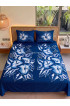 Hand Painted Rayon Bedsheet Set King Size